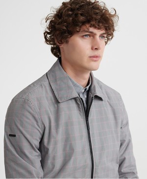 Superdry Edit Collared Harrington Férfi Kabát Szürke | TJCNW1986